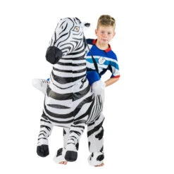 Kids Inflatable Zebra Costume -BodySocks DSC00726