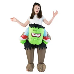 Kids Inflatable Lift You Up Frankenstein Costume -BodySocks DSC00766