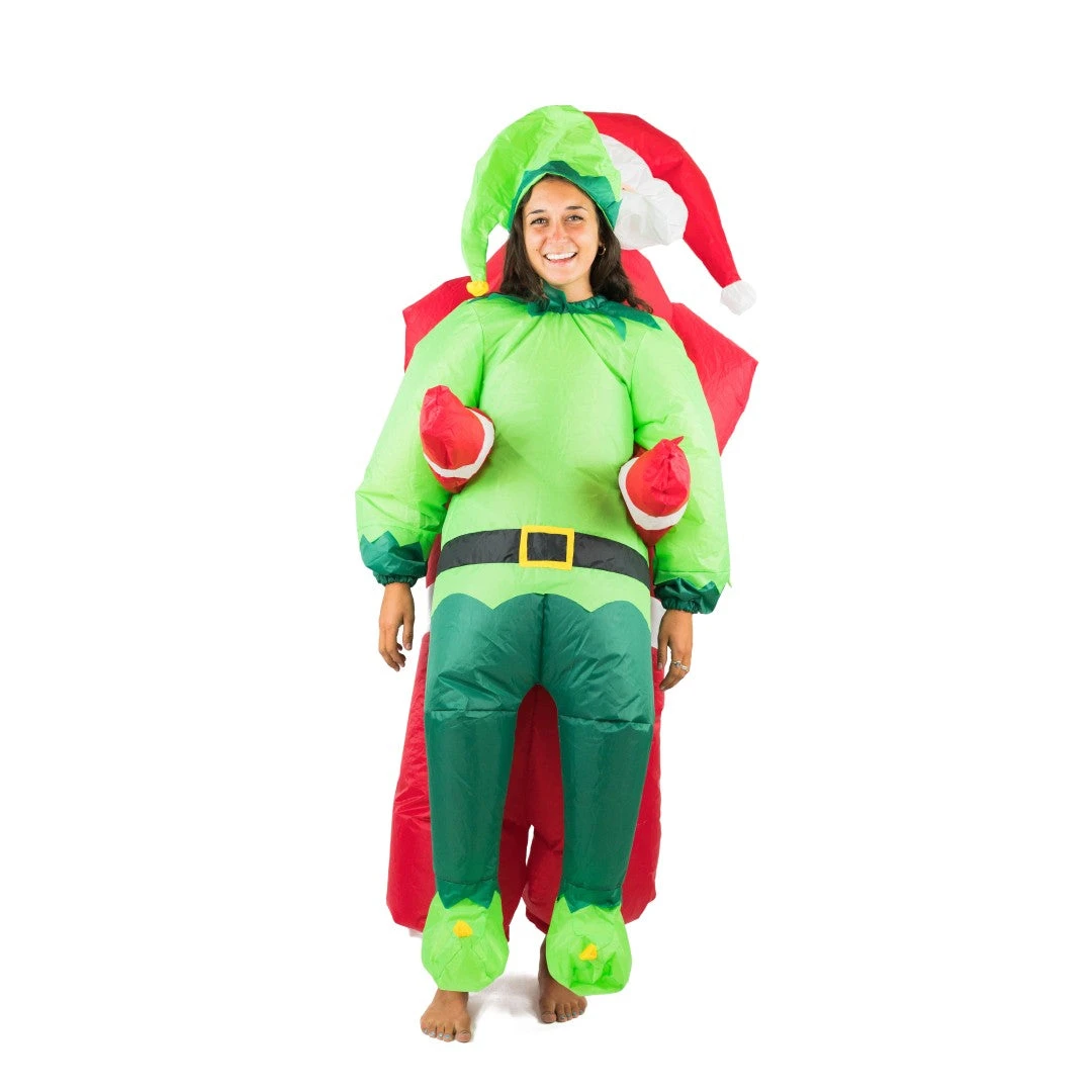 Inflatable Santa & Elf Costume 6 Inflatable Santa & Elf Costume - Image 4