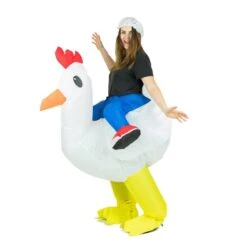 Inflatable Chicken Costume -BodySocks fancy dress inflatable chicken costume 4