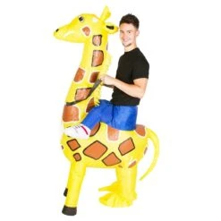 Inflatable Giraffe Costume -BodySocks fancy dress inflatable giraffe costume 4