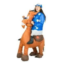 Inflatable Jockey Costume -BodySocks fancy dress inflatable jockey costume 4
