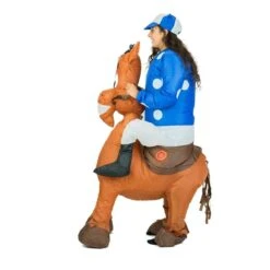 Inflatable Jockey Costume -BodySocks fancy dress inflatable jockey costume 5