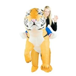 Inflatable Tiger Costume -BodySocks fancy dress inflatable tiger costume 4