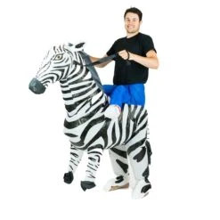 Inflatable Zebra Costume -BodySocks fancy dress inflatable zebra costume 3