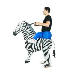 Inflatable Zebra Costume -BodySocks fancy dress inflatable zebra costume 4