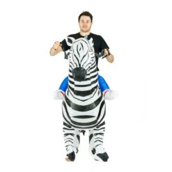 Inflatable Zebra Costume -BodySocks fancy dress inflatable zebra costume 5